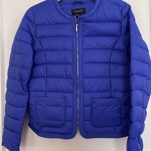 Talbots Royal Blue Lightweight Quilted Puffer Jacket